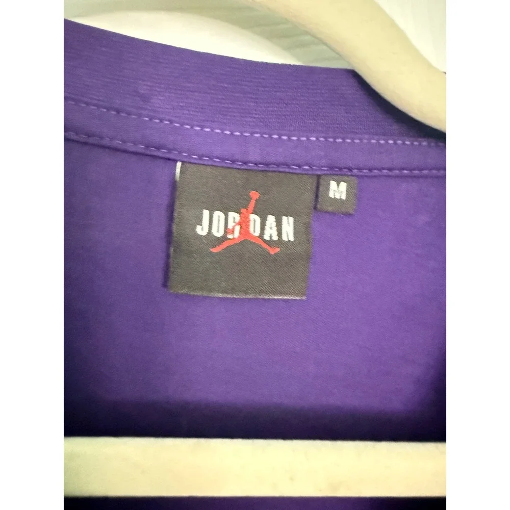 Jordan Jumpman Mens Purple Cotton Short Sleeve T-Shirt Size M New